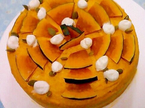 かぼちゃのメープルクリームケーキ